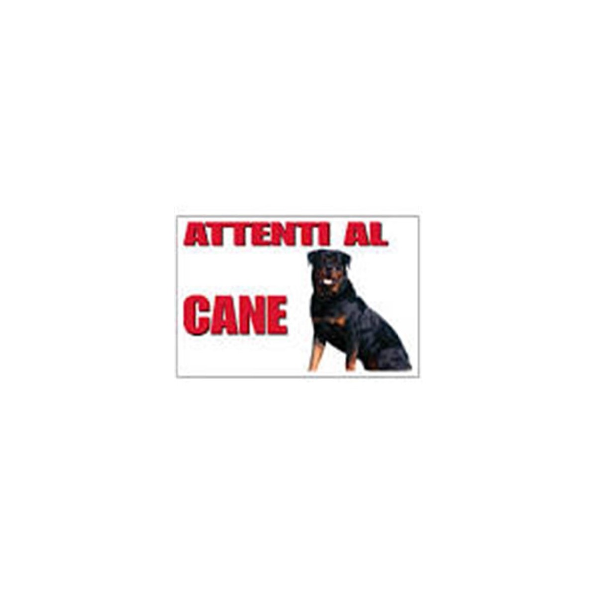 CARTELLO ATTENTI AL CANE ROTTWEILER 25X15 CM TRIXIE